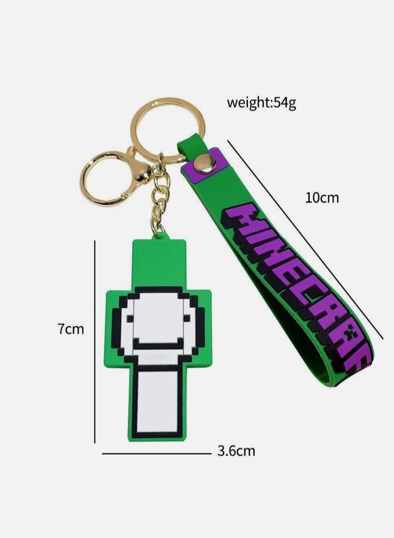 ماين كرافت ميدالية مفاتيح لشخصية دريم من سلسلة العاب ماين كرافت مناسبة للحقائب - Image 2