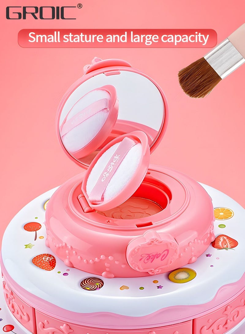 GROIC Kids Makeup Kit for Girl, Real Cosmetic Washable Pretend Play Princess Toys Set,Toddler Make up & Non-Toxic Set,Children Dress Up - Image 2