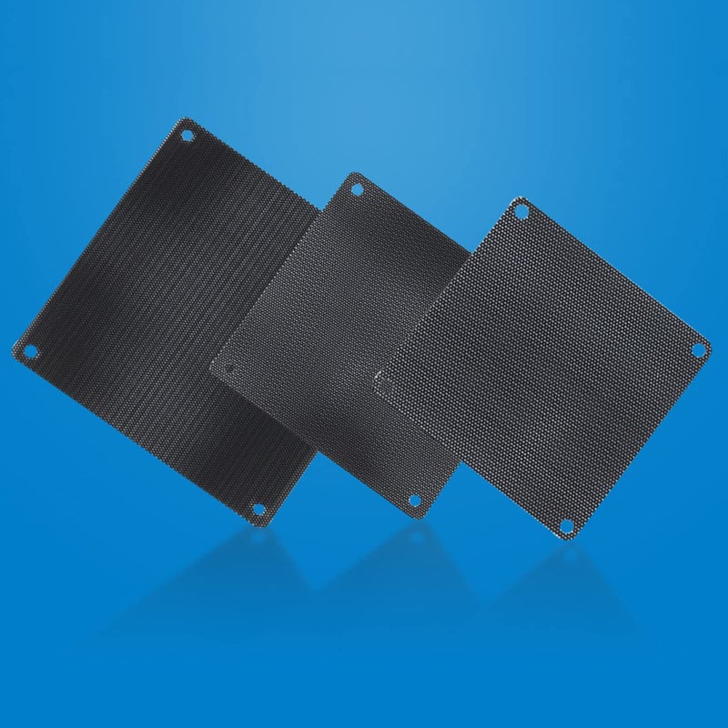 4x4cm Black PVC Computer Case Fan Filter Mesh Grills Guard Frame - Image 3