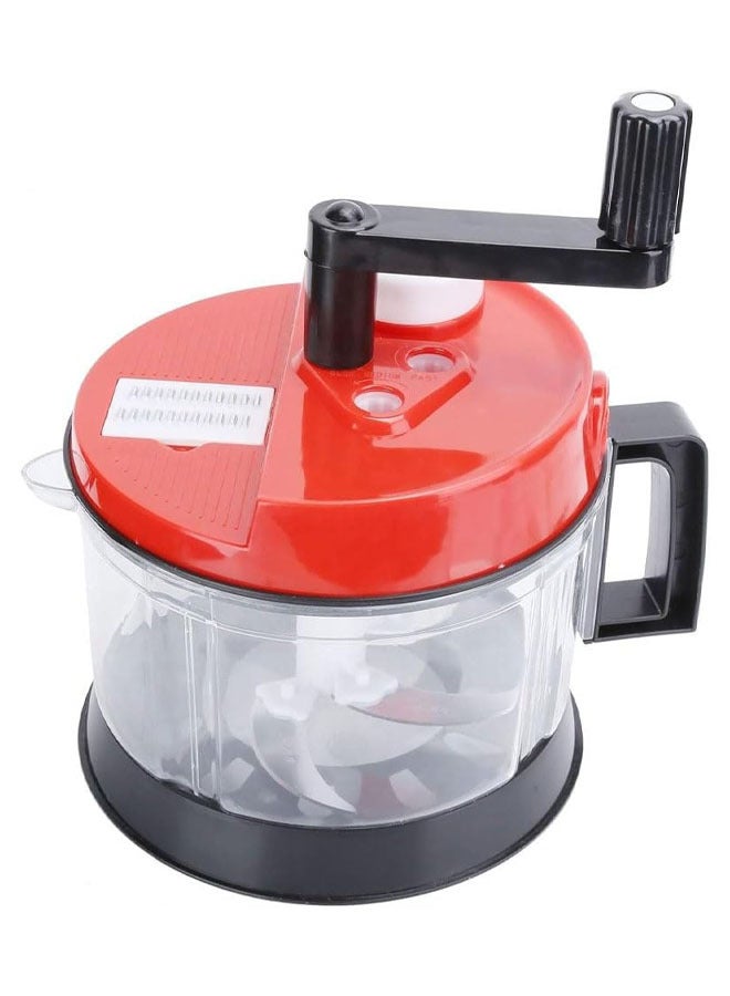 Food‑Grade Plastic Vegetable Shredder kit Manual Blender Vegetable Cutter kit with 3 shredders Multifunctional Cooking for Meat, Garlic, Potatoes, Onions(Big Mac)  - Image 1