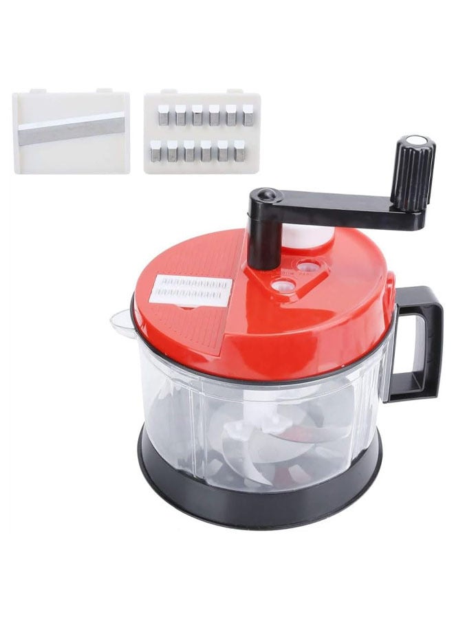 Food‑Grade Plastic Vegetable Shredder kit Manual Blender Vegetable Cutter kit with 3 shredders Multifunctional Cooking for Meat, Garlic, Potatoes, Onions(Big Mac)  - Image 2