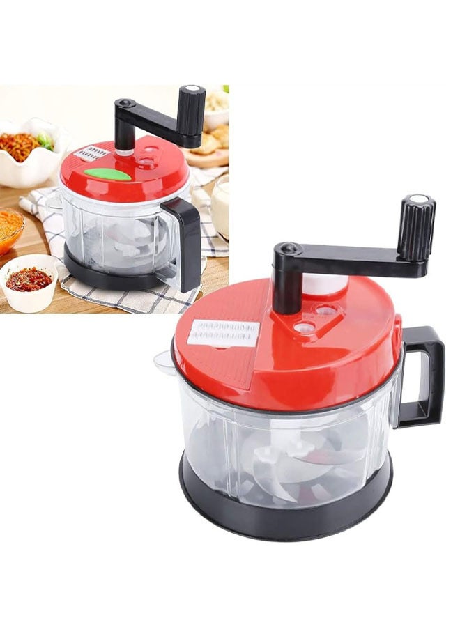 Food‑Grade Plastic Vegetable Shredder kit Manual Blender Vegetable Cutter kit with 3 shredders Multifunctional Cooking for Meat, Garlic, Potatoes, Onions(Big Mac)  - Image 3