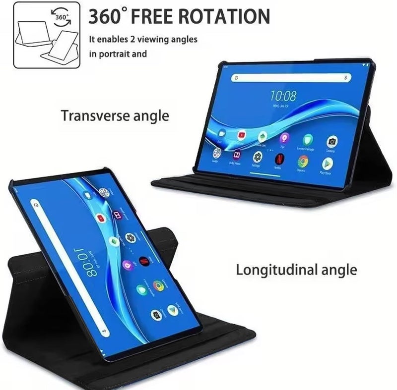 لاكيون حافظة المتوافقة مع حافظة Honor Pad X9A/Honor Pad X9 Pro (إصدار 2025، 11.5 بوصة) غطاء جلدي متعدد الوظائف مع حامل دوار فريد، مقاوم للسقوط، نوم/استيقاظ تلقائي (أسود) - Image 3