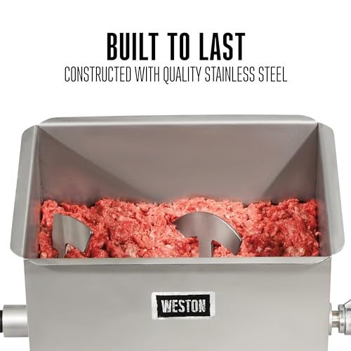 Weston Stainless Steel Meat Mixer, 22-Pound (36-1901) - Image 3