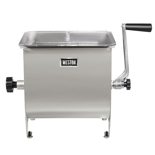 Weston Stainless Steel Meat Mixer, 22-Pound (36-1901) - Image 1