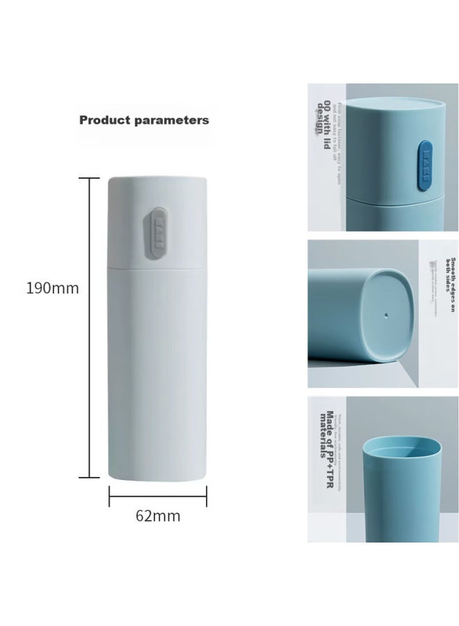 Sometimes Youshiguang Youshiguang Travel Mouthwash Cup, Toothbrush Holder, Simple Portable Toiletry Set For Business Trips And Travel, White - Image 4