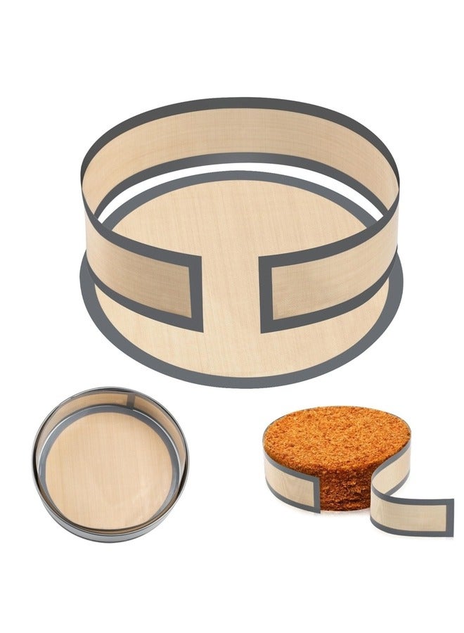 هومستر غير مريض السيليكون الخبز حصيرة للفصل الربيعي وعاء 9 بوصة ، ومنع الكعكة من الالتصاق إلى الأسفل والجانب ، سهلة تنظيف السيليكون حصيرة للكعكة الجبن وعاء - Image 1