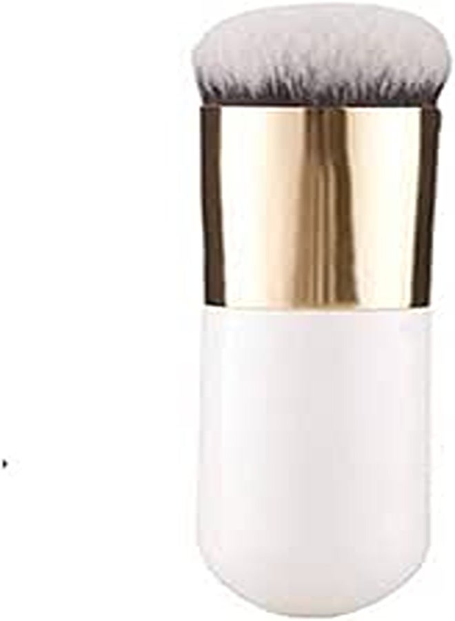 Generic Professional White Chubby Pier Makeup Brush Tools
