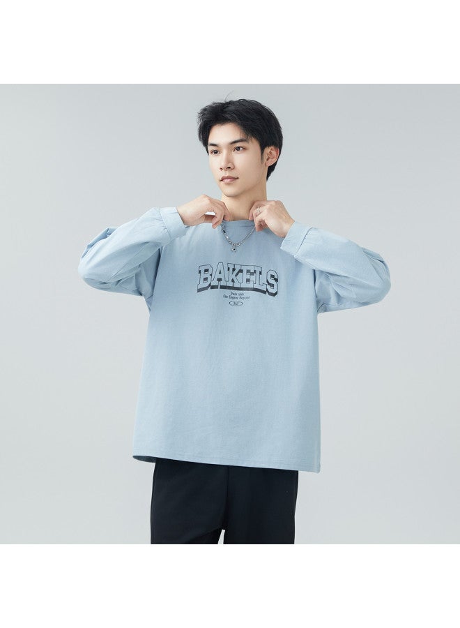 Sun Protection & Antibacterial】25 Spring Tech Fabric Round Neck Long Sleeve T-shirt, Versatile Sporty Casual Top - Image 4