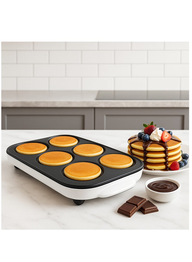 Home Master 6-Cavity Pancake Maker – 1500W, Non-Stick Surface, HM-150 - Image 1