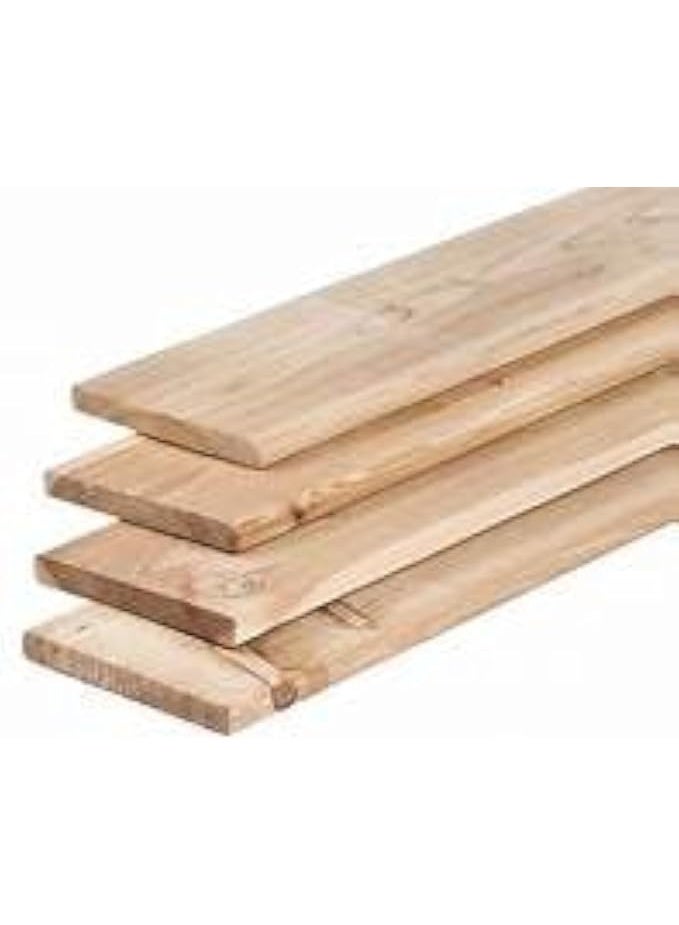 عبوة من 4 ألواح خشب صنوبر طبيعي صلب (خشب لين) مقاس 1500 × 30 × 18 مم للأشغال اليدوية والرسم والدهان ومشاريع DIY