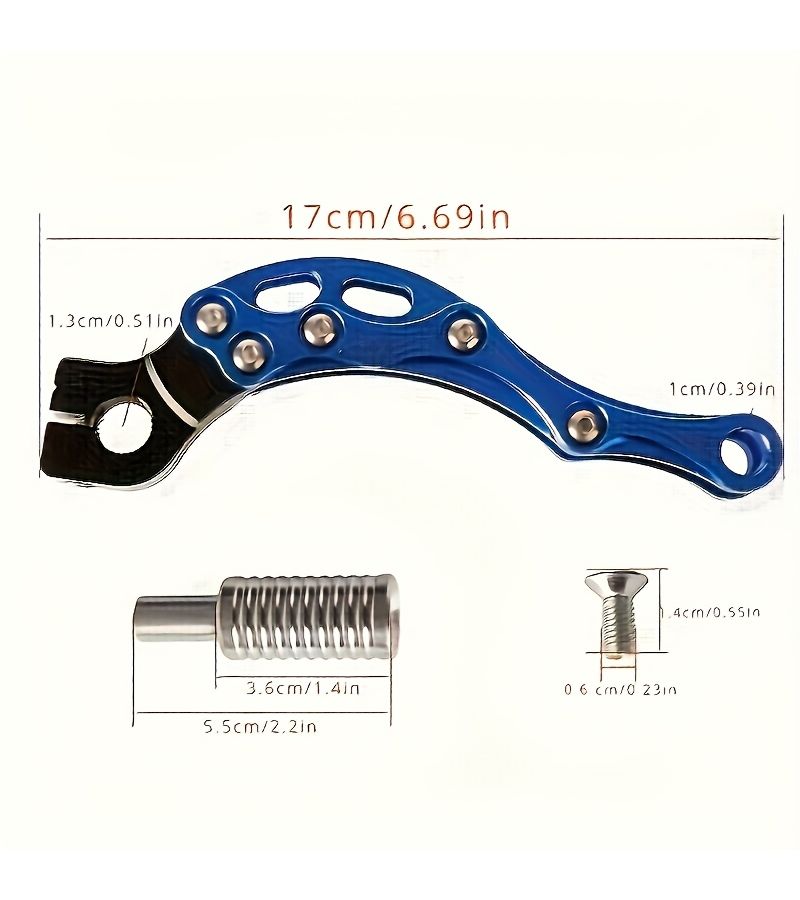 Aluminum Alloy Motorcycle Shift Control Lever Silvery Black For Jog50 90 100 Fuxi 100cc Ghost Fire RSZ Modified CNC Engine Start Lever Available 3 Colors - Image 2