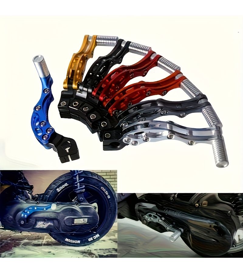 Aluminum Alloy Motorcycle Shift Control Lever Silvery Black For Jog50 90 100 Fuxi 100cc Ghost Fire RSZ Modified CNC Engine Start Lever Available 3 Colors - Image 5