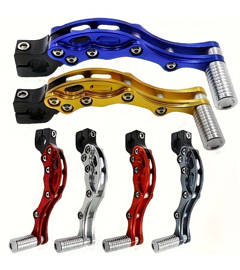Aluminum Alloy Motorcycle Shift Control Lever Silvery Black For Jog50 90 100 Fuxi 100cc Ghost Fire RSZ Modified CNC Engine Start Lever Available 3 Colors - Image 4