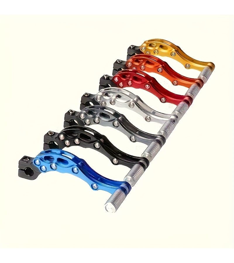Aluminum Alloy Motorcycle Shift Control Lever Silvery Black For Jog50 90 100 Fuxi 100cc Ghost Fire RSZ Modified CNC Engine Start Lever Available 3 Colors - Image 3