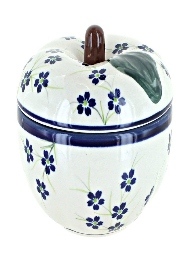 Blue Rose Pottery Blue Rose Polish Pottery - Blue Willow Apple Baker - 5" Diameter - Unique Baker for Apples, Durable Bakeware, Dishwasher Safe Bakeware - Image 1