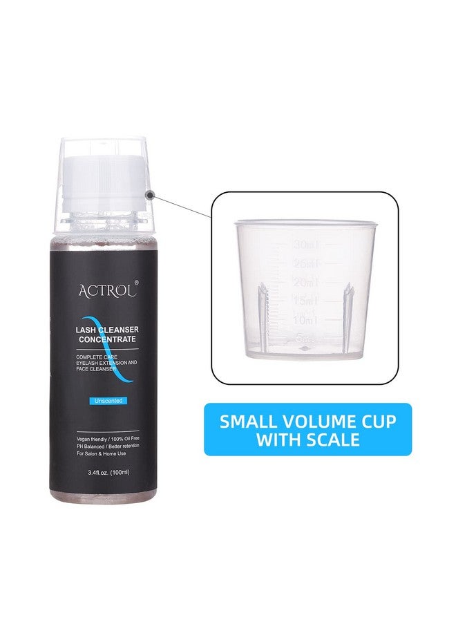 اكترول ACTROL منظف الرموش المركز 100 مل، شامبو احترافي غير معطر للرموش، منظف رغوي للرموش الصناعية مع عناية منزلية - عبوة من 20 زجاجة - Image 2