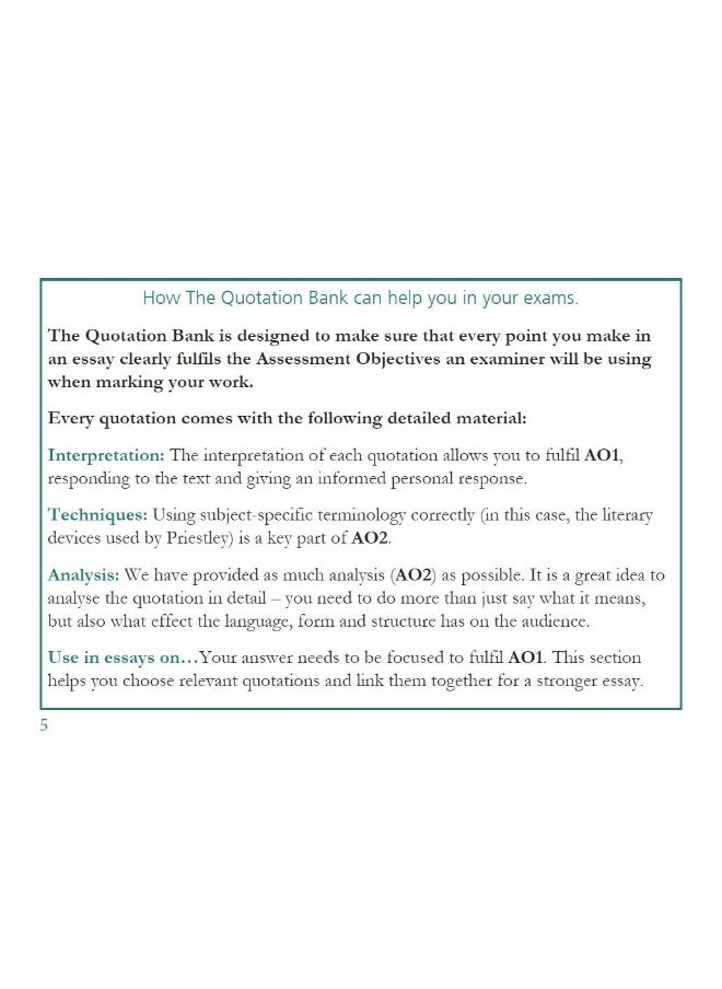 null - The Quotation Bank: An Inspector Calls GCSE Revision and Study Guide for English Literature 9-1 - Image 1