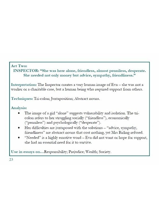 null - The Quotation Bank: An Inspector Calls GCSE Revision and Study Guide for English Literature 9-1 - Image 1