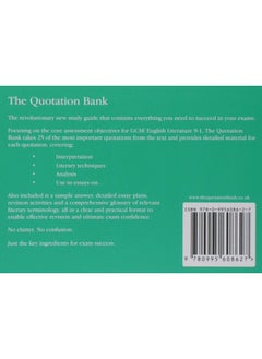 The Quotation Bank: An Inspector Calls GCSE Revision and Study Guide for English Literature 9-1  - Image 2