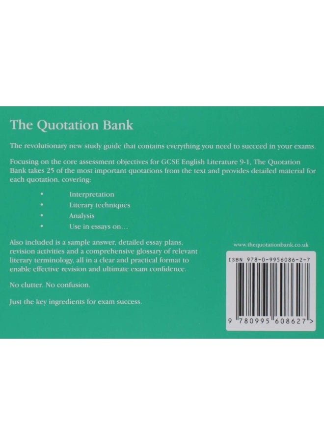 null - The Quotation Bank: An Inspector Calls GCSE Revision and Study Guide for English Literature 9-1 - Image 1