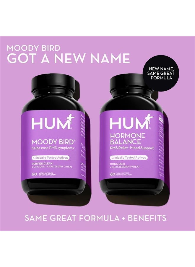 HUM - Hormone Balance - Supplement for Women's Health - Support for Cramps, Cravings, Irritability & Hormonal Balance - Chasteberry & Dong Quai Women's Monthly Support (60-Count) - Image 1
