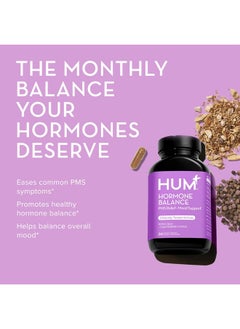 HUM Hormone Balance - Supplement for Women's Health - Support for Cramps, Cravings, Irritability & Hormonal Balance - Chasteberry & Dong Quai Women's Monthly Support (60-Count)  - Image 3