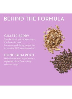 HUM Hormone Balance - Supplement for Women's Health - Support for Cramps, Cravings, Irritability & Hormonal Balance - Chasteberry & Dong Quai Women's Monthly Support (60-Count)  - Image 4