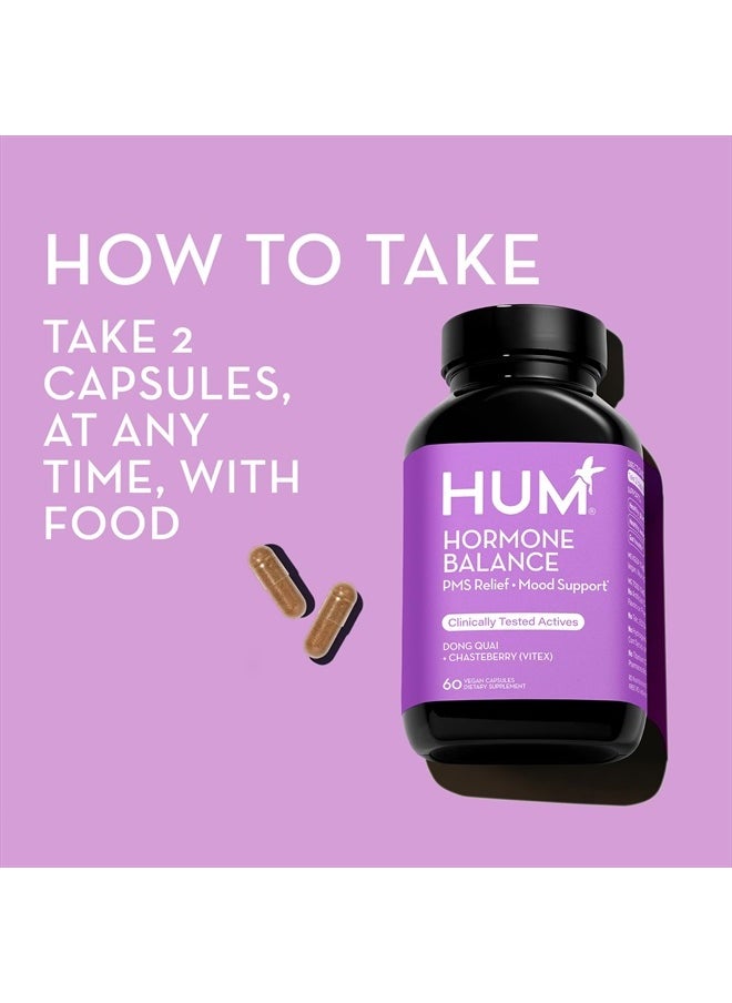 HUM - Hormone Balance - Supplement for Women's Health - Support for Cramps, Cravings, Irritability & Hormonal Balance - Chasteberry & Dong Quai Women's Monthly Support (60-Count) - Image 1
