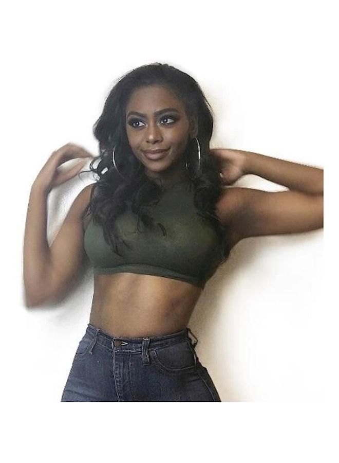 NIBEMINENT Long Wavy Hand Tied Front Lace Wig Black 22inch - Image 5