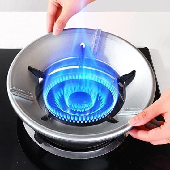 samtrish fire windproof gas saver burner stand gas saver jali ring gas energy saver stand gas saver protecter flame suitable for all gas stove Openpack of 2 - Image 4