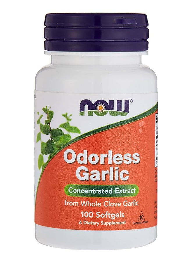 now Odorless Garlic Orig 100 S/Gels