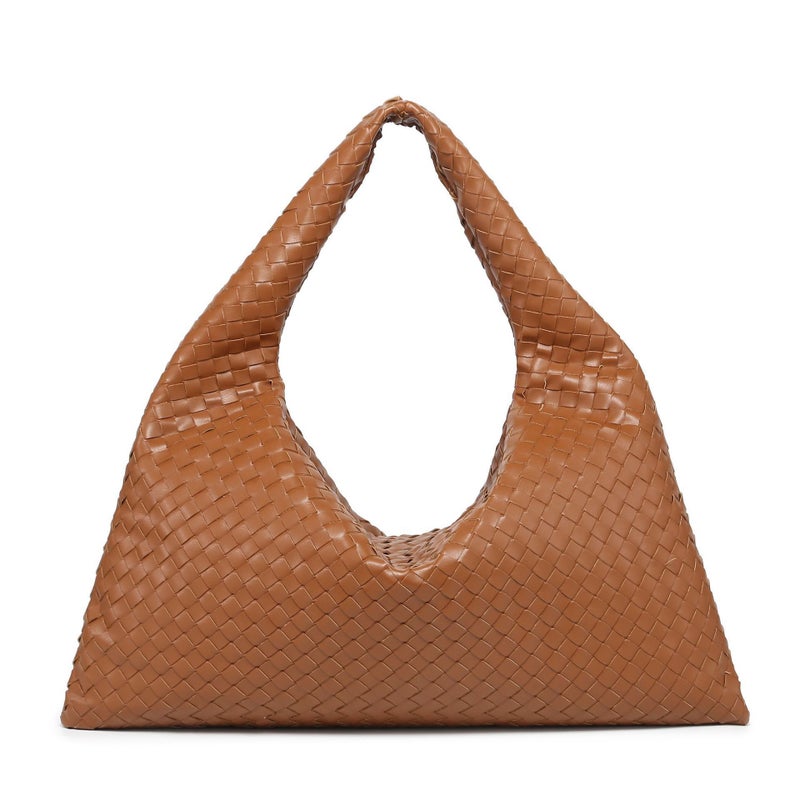 Explosions Woven Super Large Capacity Underarm Bag Solid Color Shoulder Bag Women'S Hand Bag - Image 2