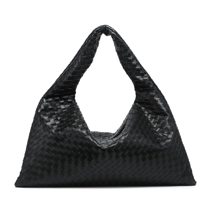 Explosions Woven Super Large Capacity Underarm Bag Solid Color Shoulder Bag Women'S Hand Bag - Image 5