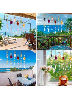 Excefore Window Hanging, Suncatcher, Heart Suncatchers Window Hanging, with Butterfly, Crystals Light Catcher, for Window Suncatchers Chandelier Parts Rainbow Maker Pendants  - Image 4