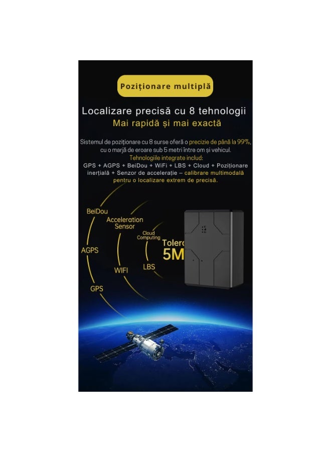 والالا جهاز تتبع GPS بتقنية 4G مع بطارية 10000 مللي أمبير/ساعة | تحديد الموقع في الوقت الفعلي في وضع الاستعداد لمدة 180 يومًا لإدارة المركبات والأساطيل | مقاوم للماء IP67 مع مغناطيس قوي وتنبيهات سياج جغرافي | خريطة ثلاثية الأبعاد ومراقبة السرعة - Image 4