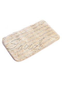 snooze Shaggy Bath Rug Set 3pcs Biege  - Image 3
