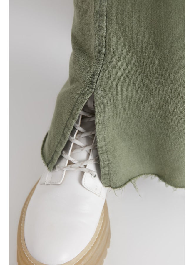 trendyol Sweatpants - Khaki - Wide leg - Image 5