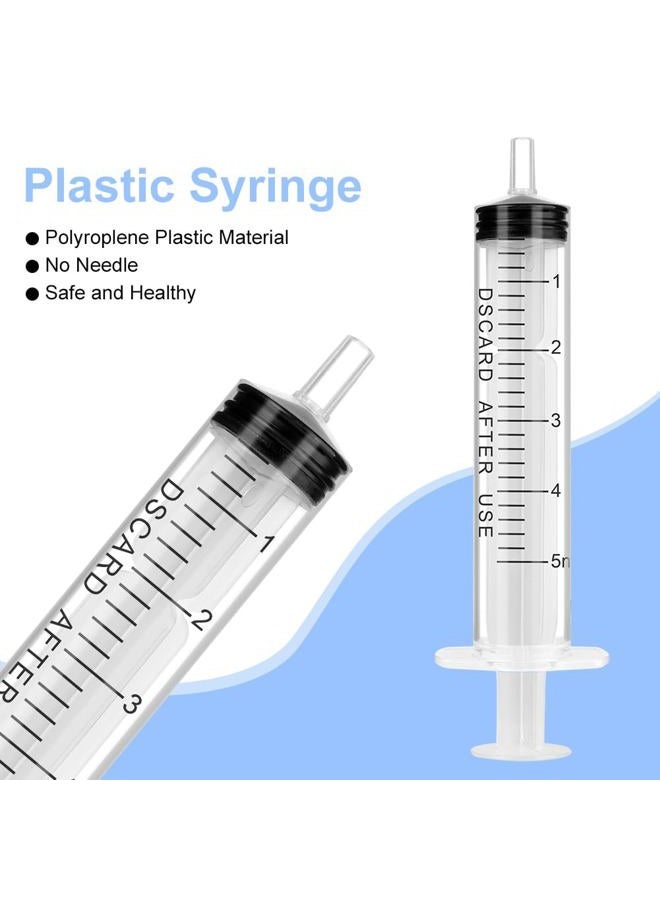OFFCUP 10Packs 5ml/cc Plastic Syringe Small Measuring Syringes Tools for Oral, Scientific Labs, Measuring, Watering, Refilling, Pets Feeding( No Needle) - Image 4