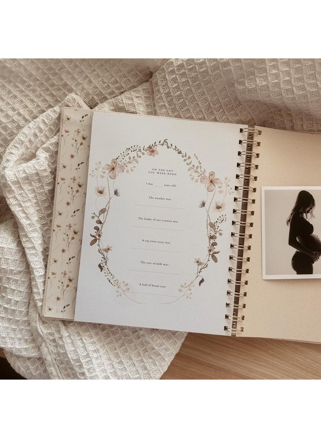 بيتشلي مجلة الحمل Peachly - كتاب حمل من الكتان لتسجيل كل مرحلة مهمة - مستلزمات الحمل الأساسية - مذكرات حمل تذكارية للأمهات لأول مرة والأمهات ذوات الخبرة - Image 5