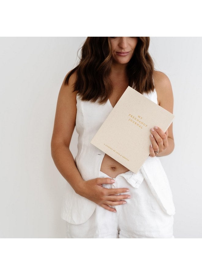 بيتشلي مجلة الحمل Peachly - كتاب حمل من الكتان لتسجيل كل مرحلة مهمة - مستلزمات الحمل الأساسية - مذكرات حمل تذكارية للأمهات لأول مرة والأمهات ذوات الخبرة - Image 2