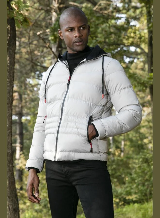 Buratti Buratti Hooded Pocket Slim Fit Puffer Jacket Men's JACKET 6490001