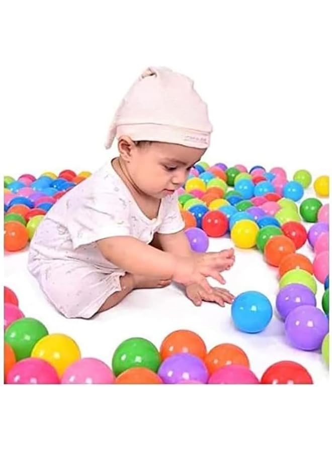 SKY-TOUCH 100 Pieces Each Pack Of Soft And Colorful Plastic Ocean Balls Ideal To Fill Indoor And Outdoor Playpen Ball Pits And Playhouse For Babies Toddlers And Kids (Item Diameter:5.5Cm) - Image 2