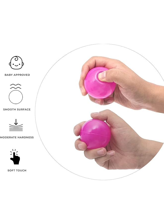 SKY-TOUCH 100 Pieces Each Pack Of Soft And Colorful Plastic Ocean Balls Ideal To Fill Indoor And Outdoor Playpen Ball Pits And Playhouse For Babies Toddlers And Kids (Item Diameter:5.5Cm) - Image 4