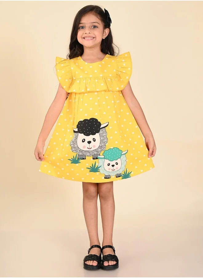ليل بيكس Printed A-Line Dress
