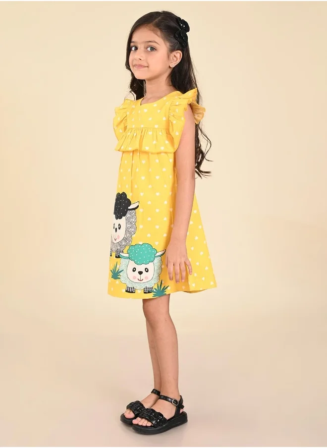 ليل بيكس Printed A-Line Dress