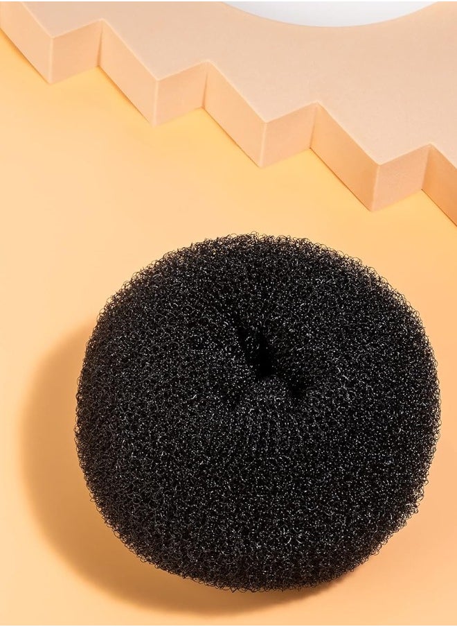 globalstar Globalstar Ladies' Donut Hair Bun Black 6 Inches - Easy & Stylish Updos  - Image 1