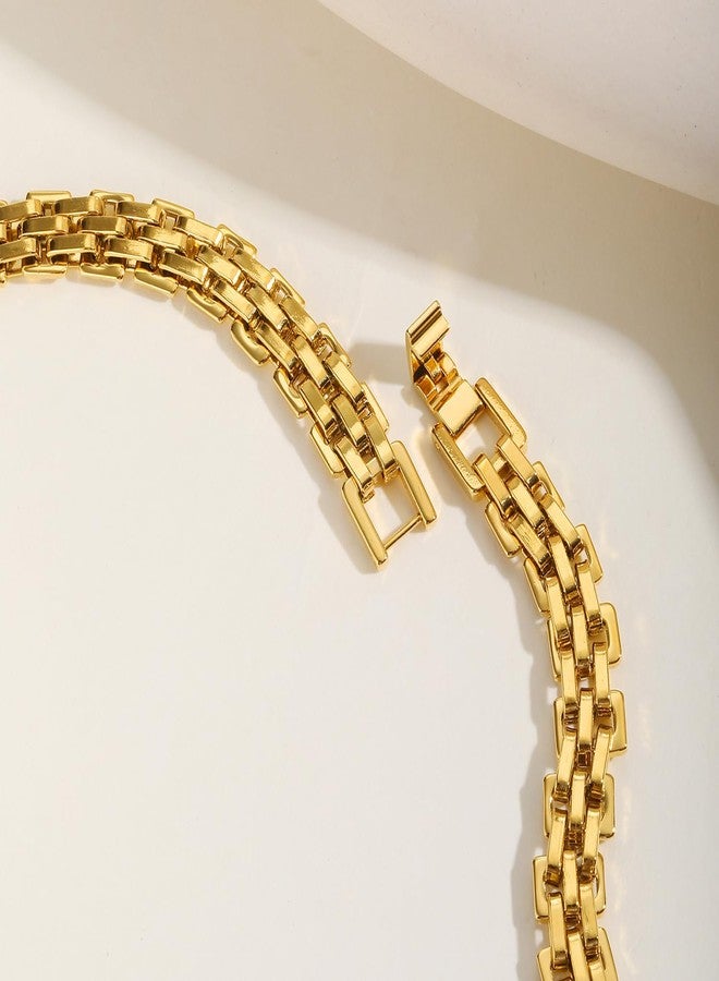 Peora Gold Plated Interlock link Chain Openable Bracelet Fashion Jewellery for Boys & Men - Image 5