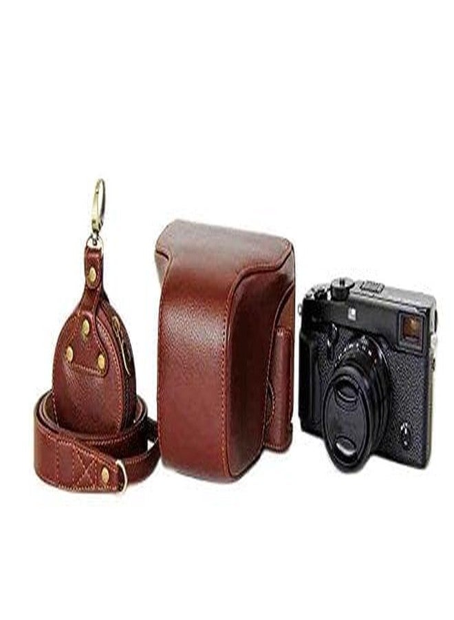 BolinUS X-Pro2 X-Pro 3 Case, BolinuUS Genuine Real Leather Camera Case Bag Cover for Fuji X-Pro2 Fujifilm X Pro2 X-Pro3 XPro3 with XF35mm Lens Bottom Opening Version + Neck Strap + Mini Storage Bag - Image 1