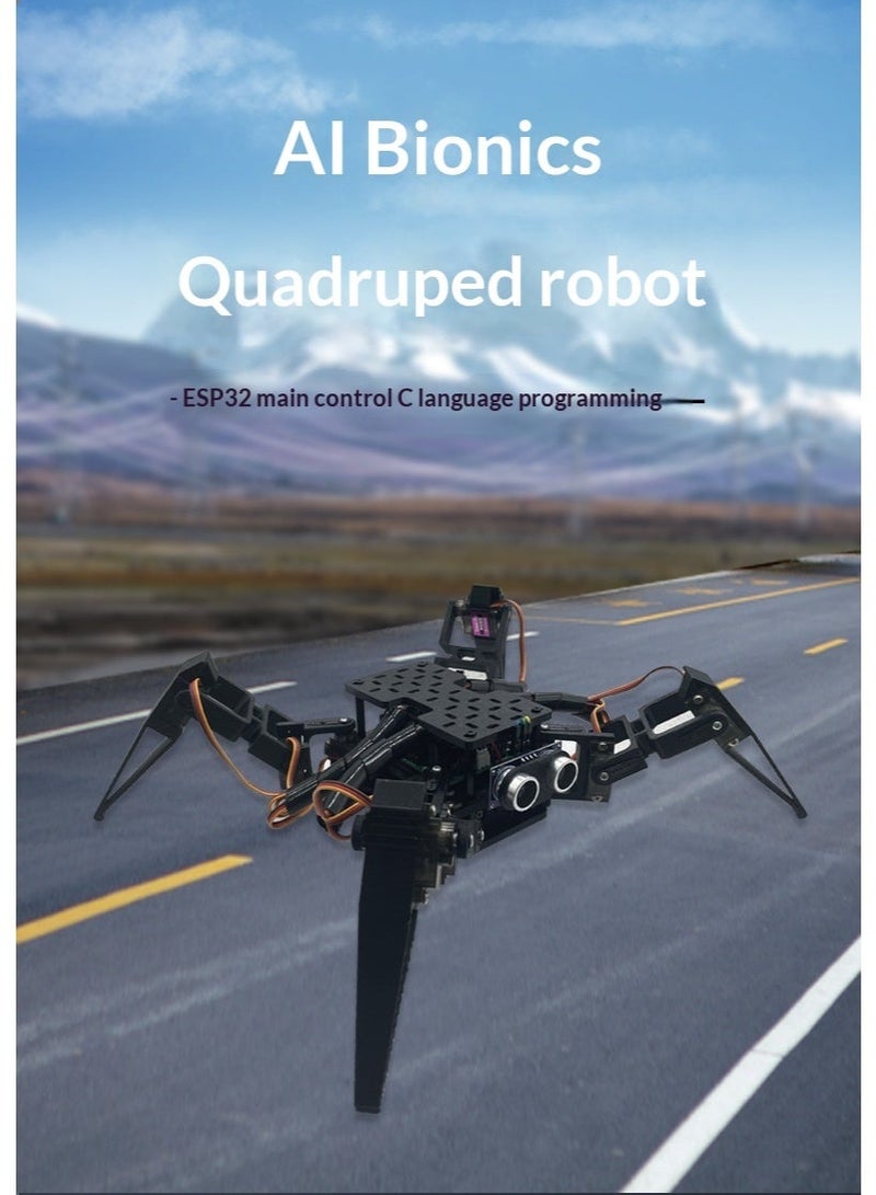 Adeept STEM Bionic Spider Robot | ESP32 Smart Control Module | FPV Real-Time HD Video Transmission | Mobile App Remote Operation | Wi-Fi Bluetooth Dual-Channel Communication | AI Programming Learning Platform | Educational and Research Robot Kit | Open-Source Arduino MicroPython Support | Bionic Mechanical Design for STEM Labs | AI Competition and Innovation Project - Image 2